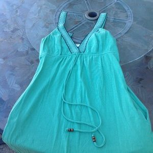 C&c california  green maxi dress size m
